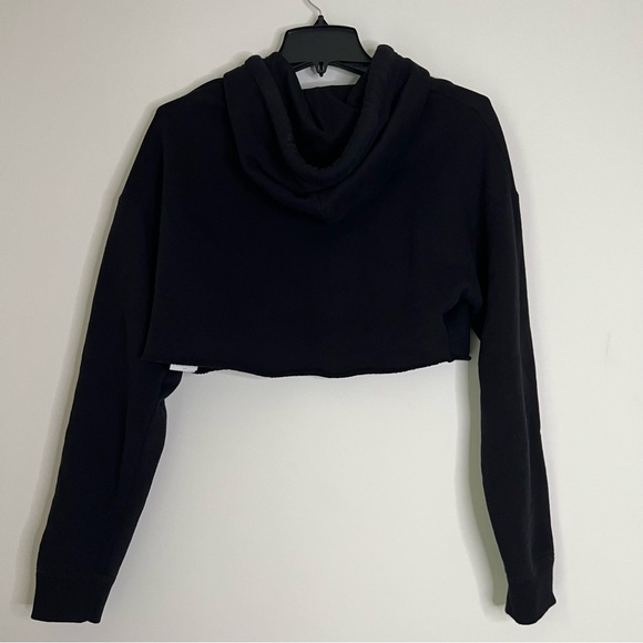 Hollister Crop Hoodie - Small, Black - Picture 8 of 9